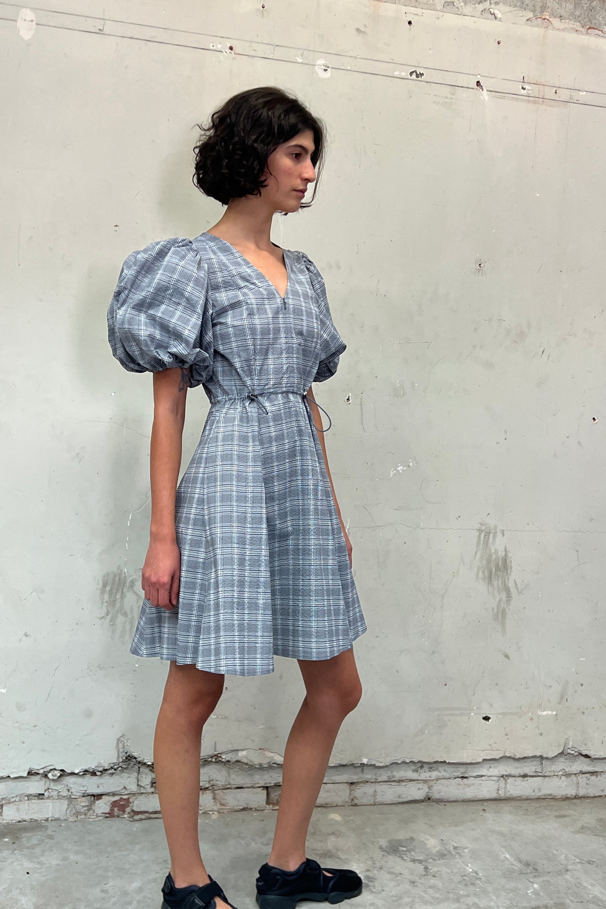 PV Subject Dress // Petrol Check