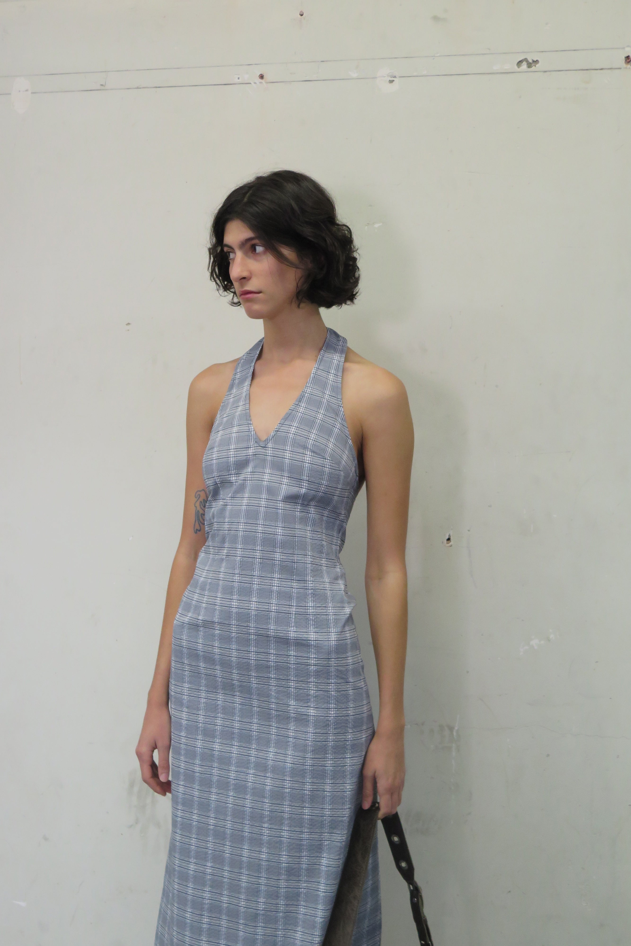 PV Subject Midi Dress // Petrol Check