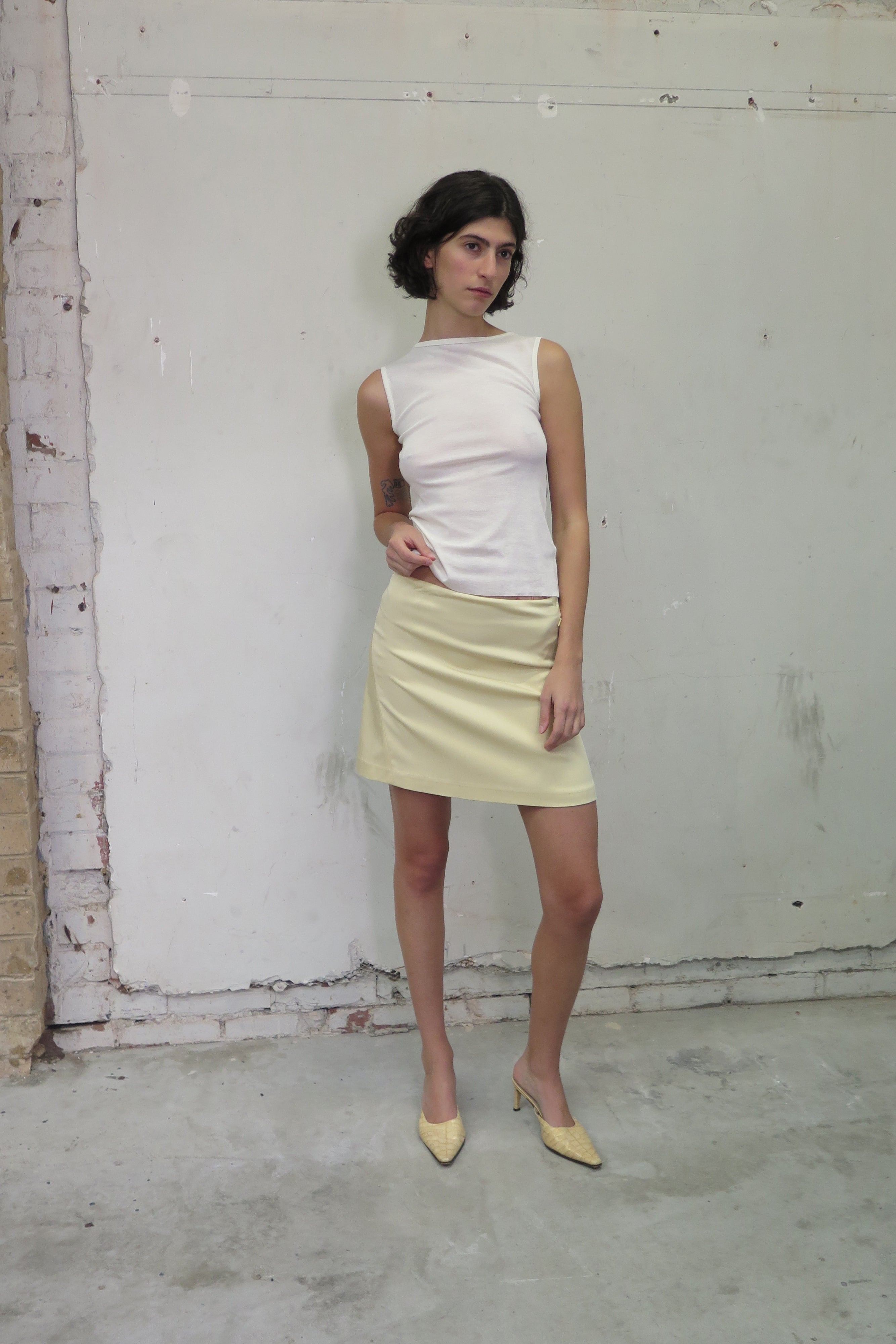 PV Receipt Skirt // Blonde