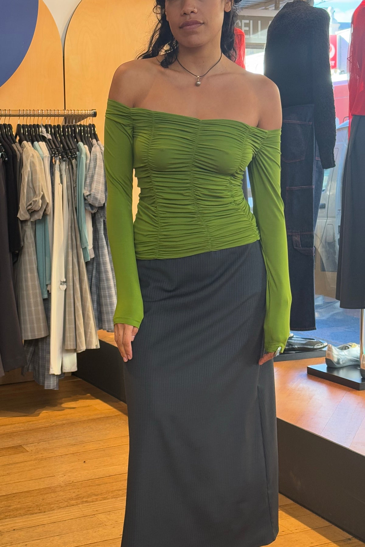 Dominique Healy Jolene L/S Top // Moss