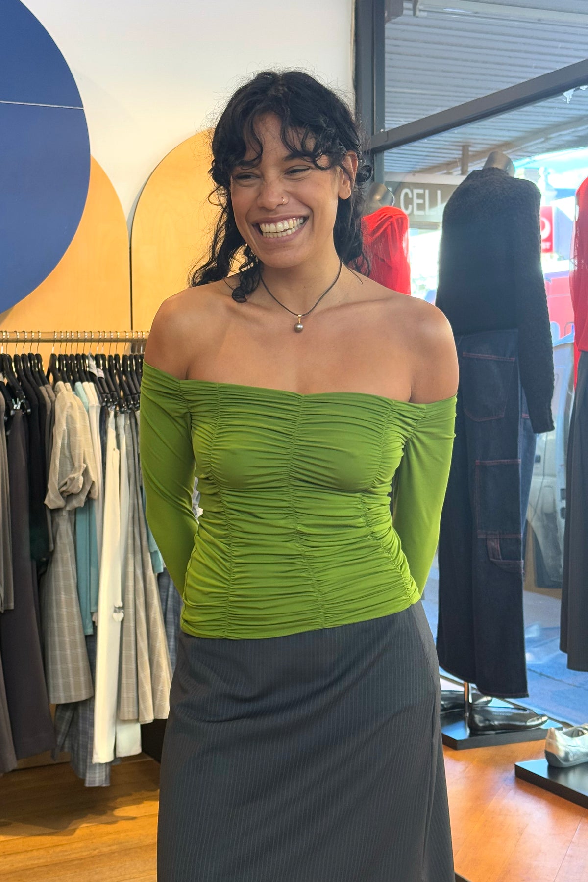 Dominique Healy Jolene L/S Top // Moss