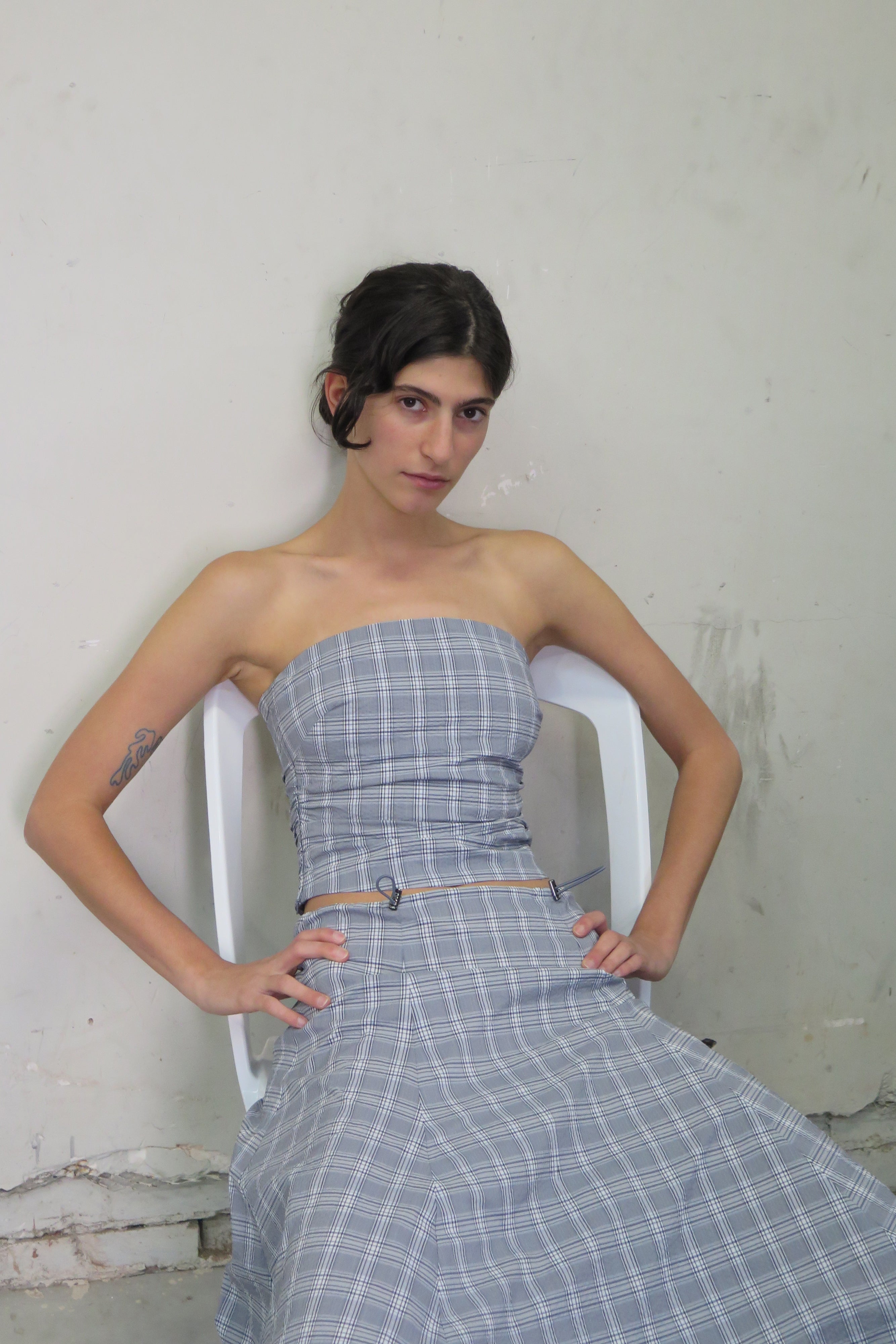 PV Subject Bustier // Petrol Check