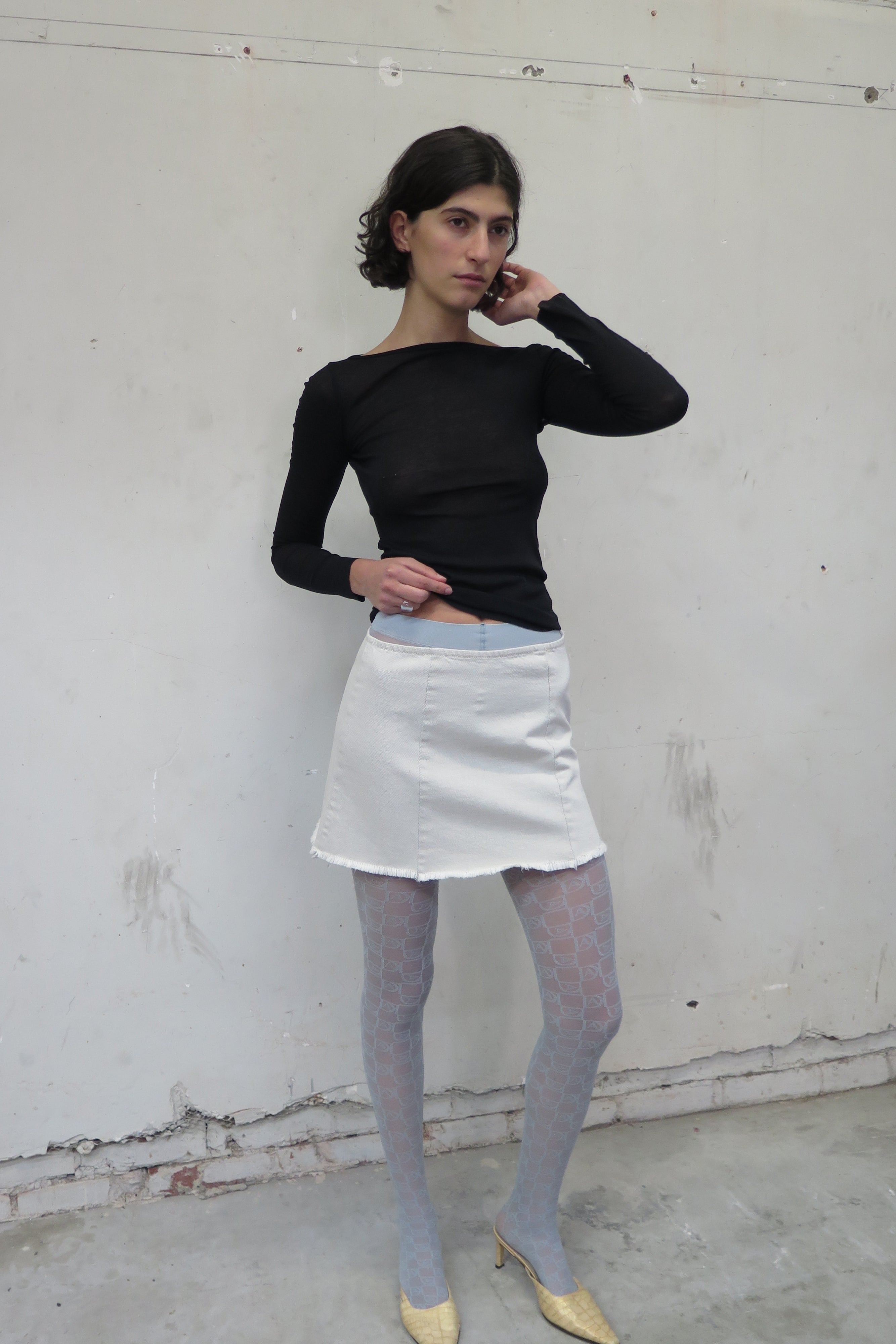 PV View Miniskirt // Parchment