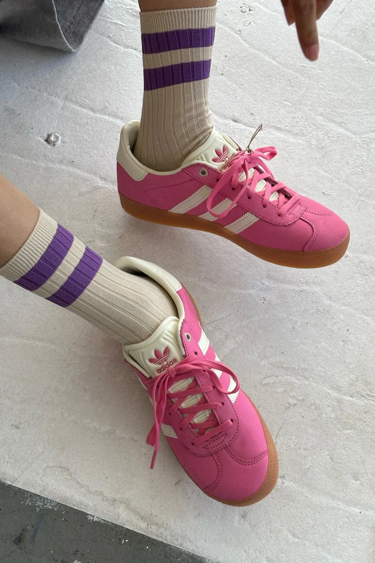 Le Bon Shoppe Her Varsity Socks // Ube