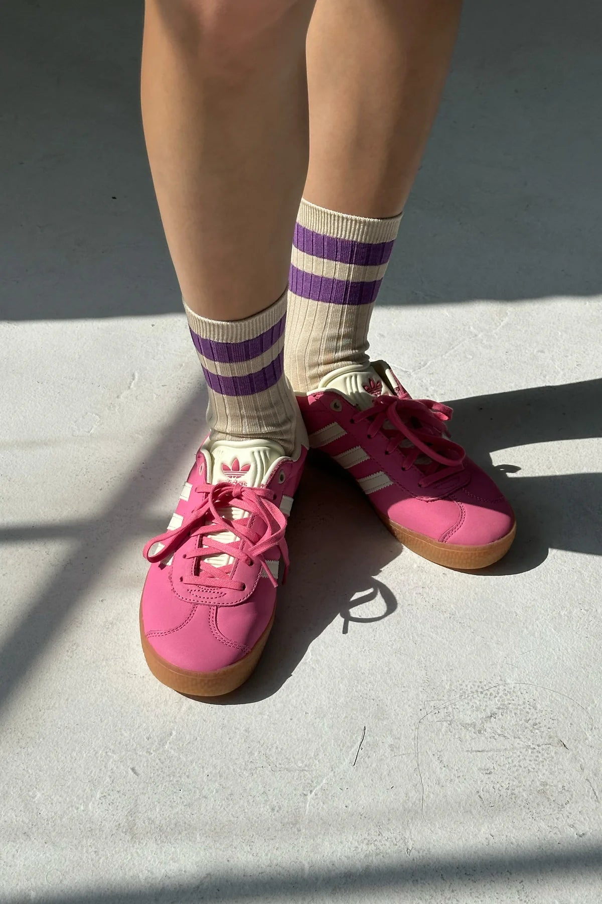 Le Bon Shoppe Her Varsity Socks // Ube