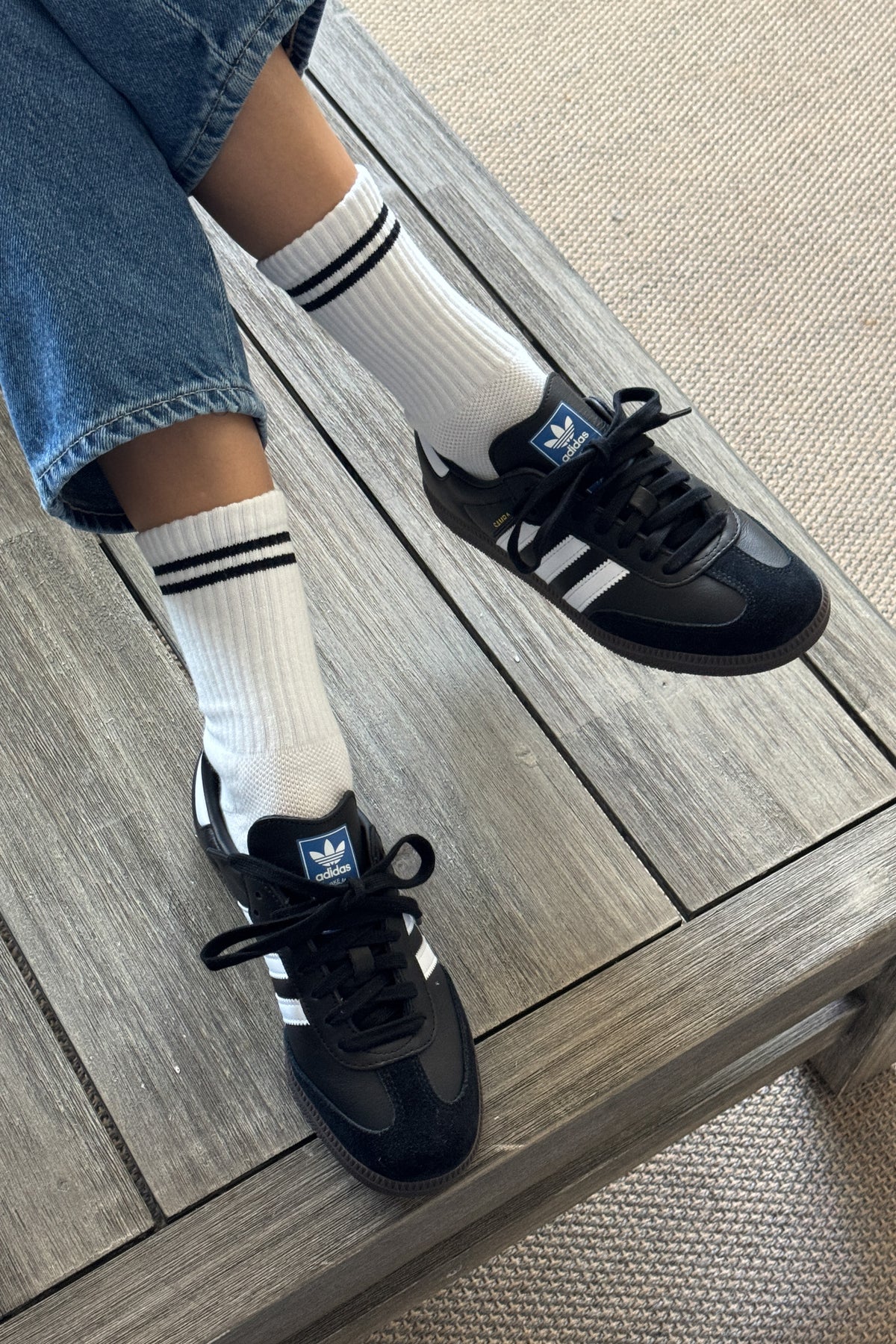 Le Bon Shoppe Boyfriend Socks // Classic White