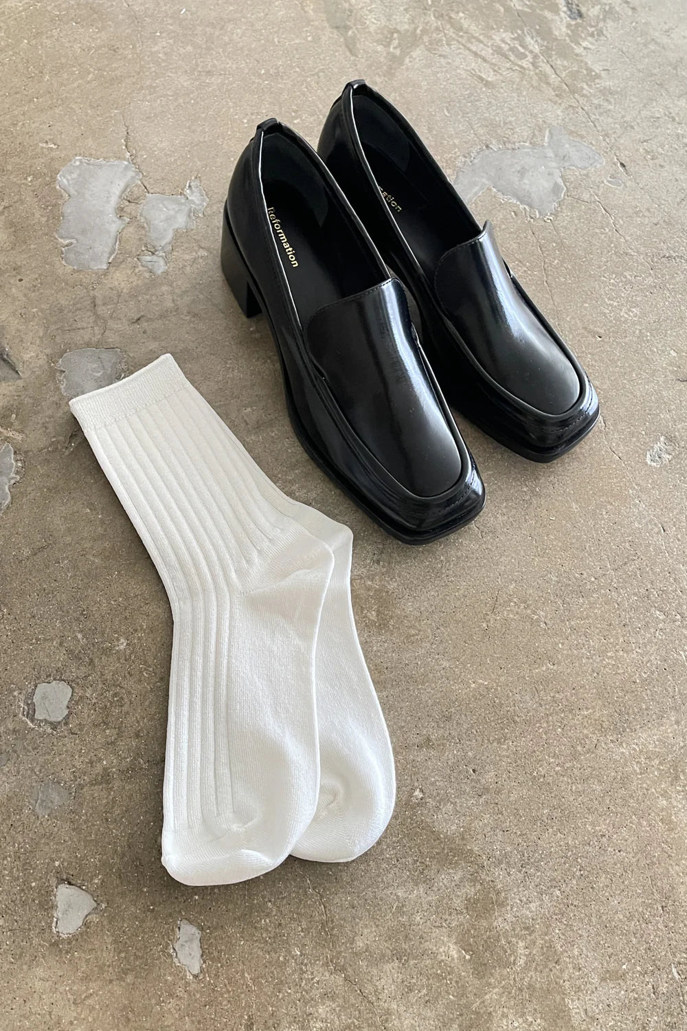 Le Bon Shoppe Her Socks MC Cotton // Classic White