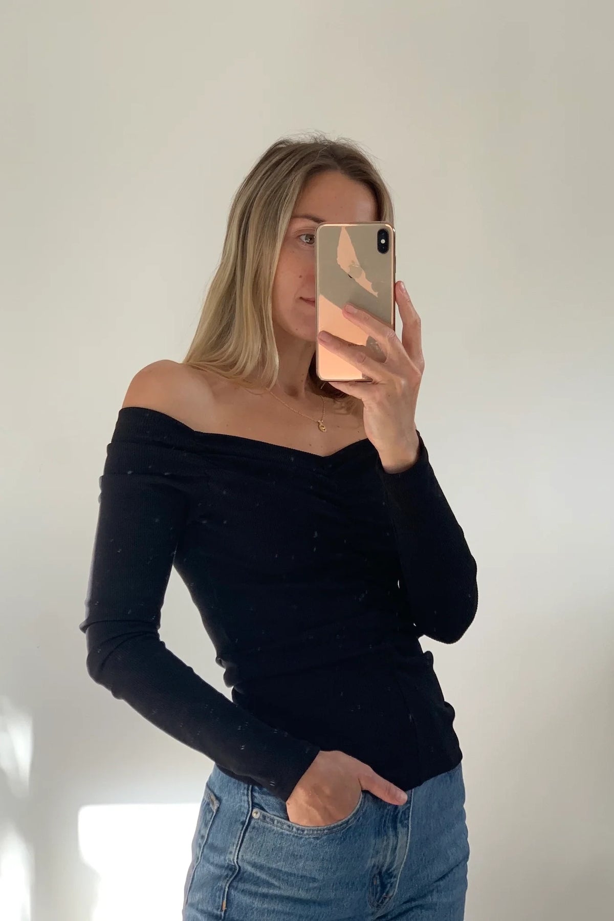 Dominique Healy Luella L/S Top // Black