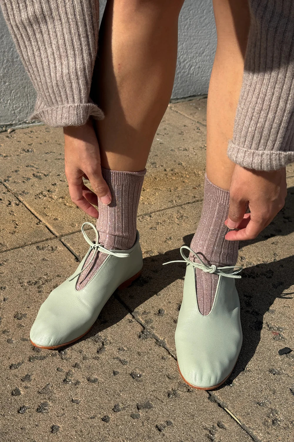 Le Bon Shoppe Her Socks Modal Lurex // Jute Glitter