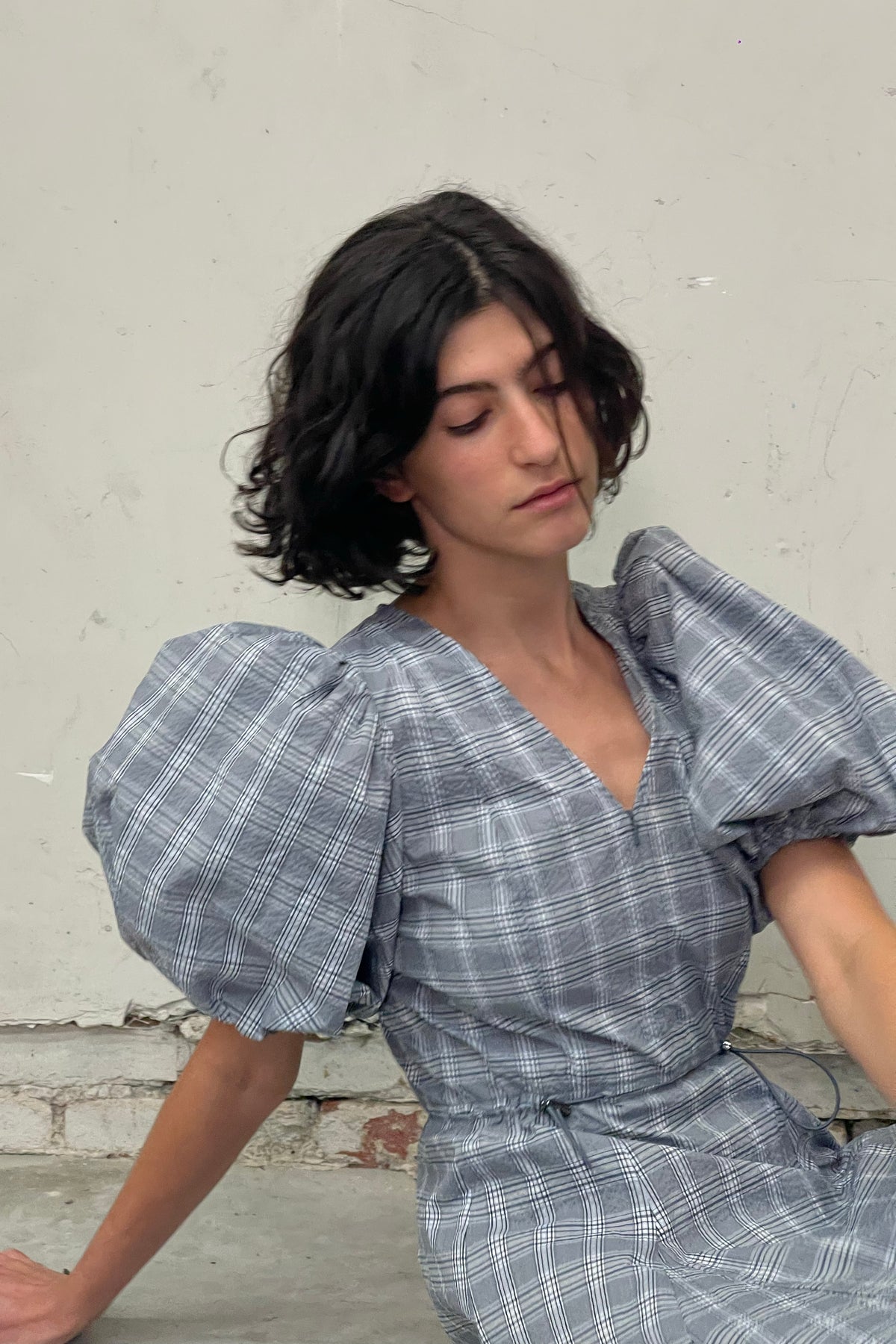PV Subject Dress // Petrol Check