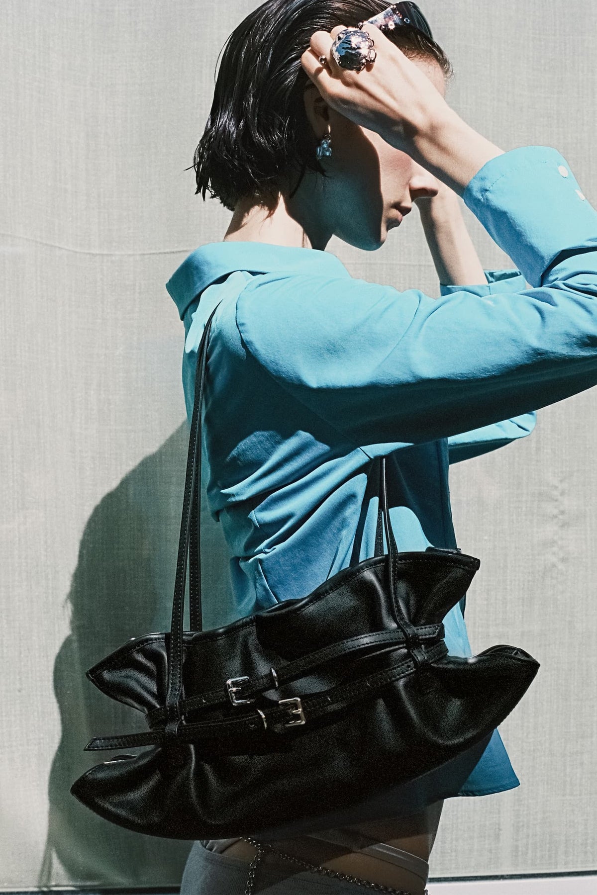 Justine Clenquet Sidney Evening Bag // Black
