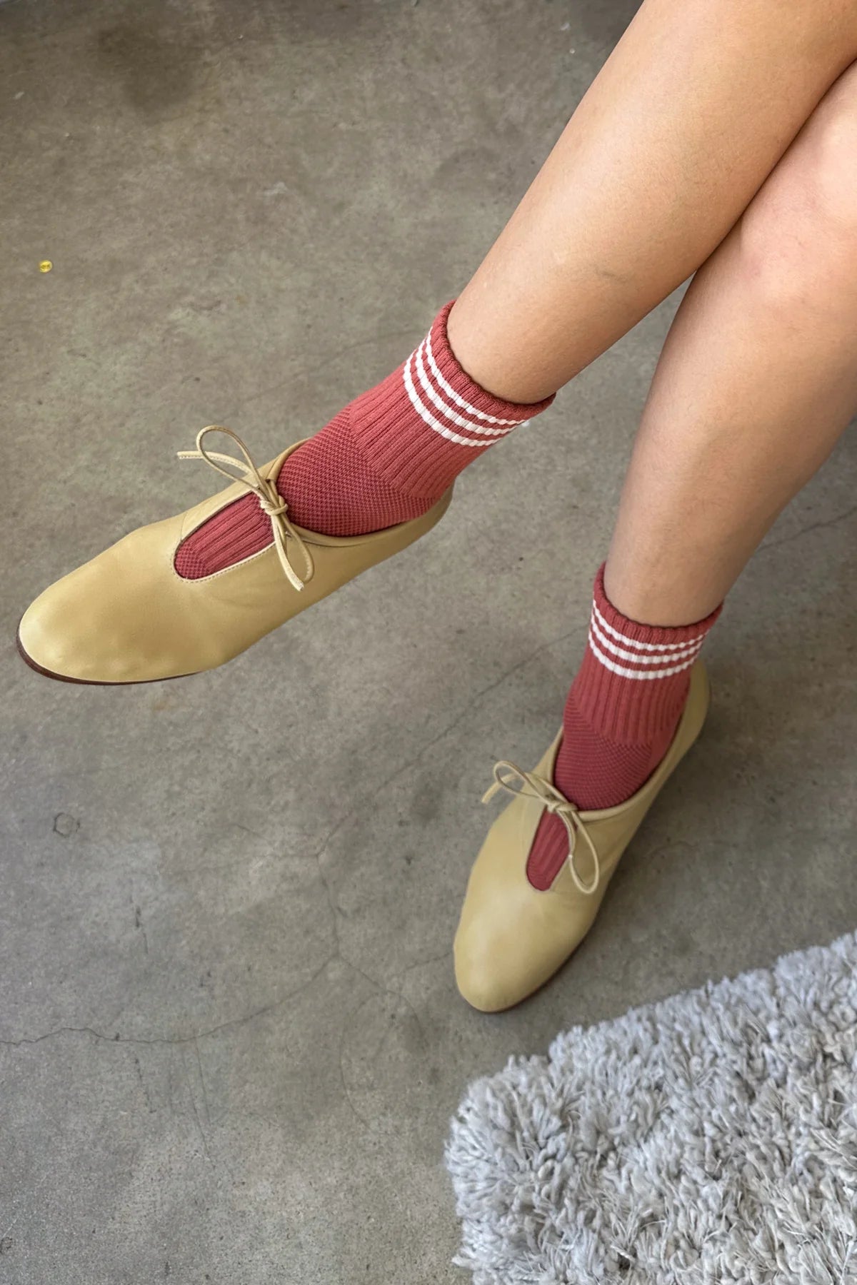 Le Bon Shoppe Girlfriend Socks // Terracotta