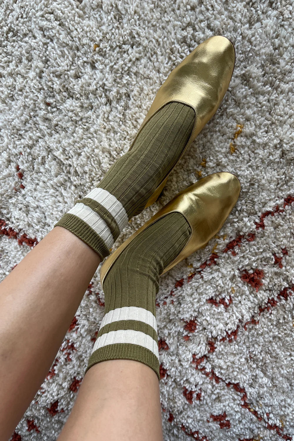 Le Bon Shoppe Her Varsity Socks // Fern