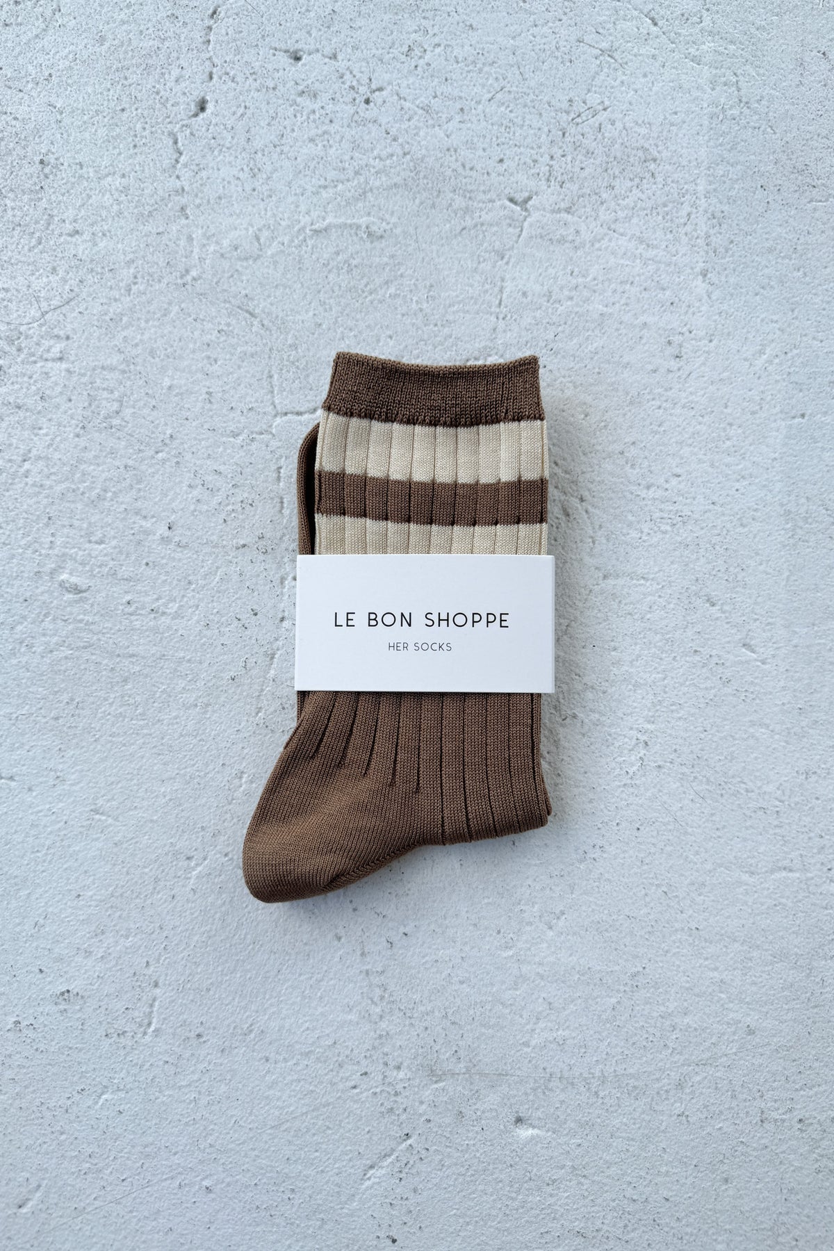 Le Bon Shoppe Her Varsity Socks // Toffee