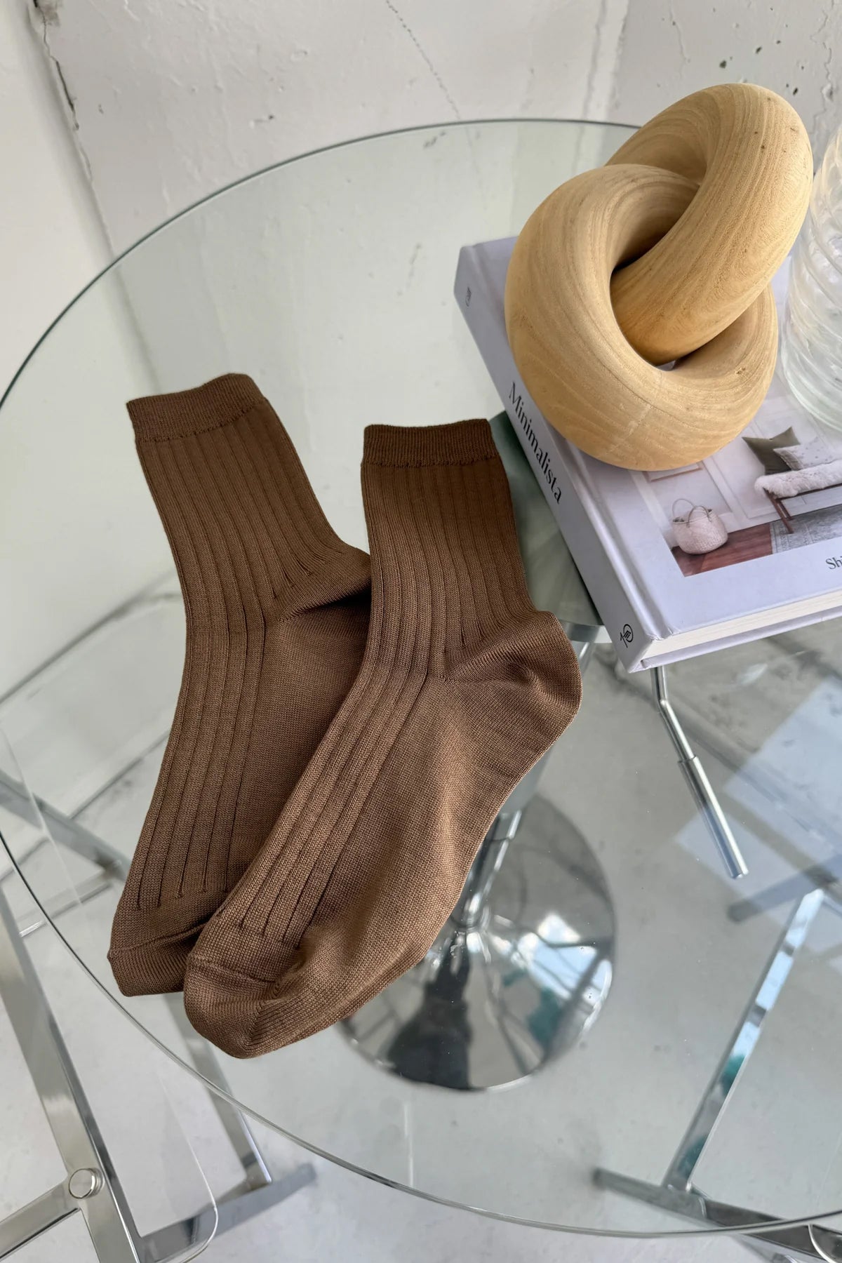 Le Bon Shoppe Her Socks MC Cotton // Dark Tan
