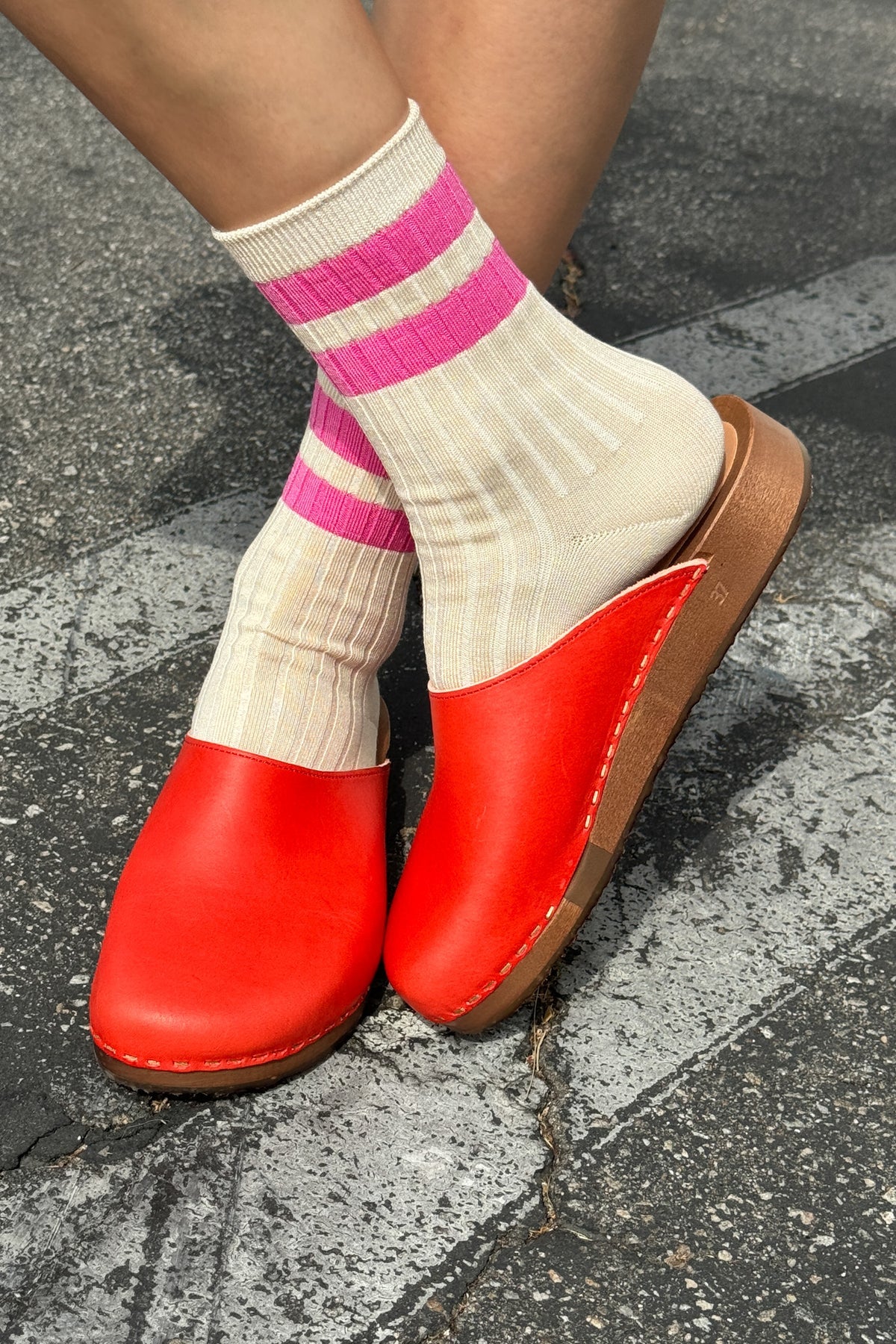 Le Bon Shoppe Her Varsity Socks // Taffy
