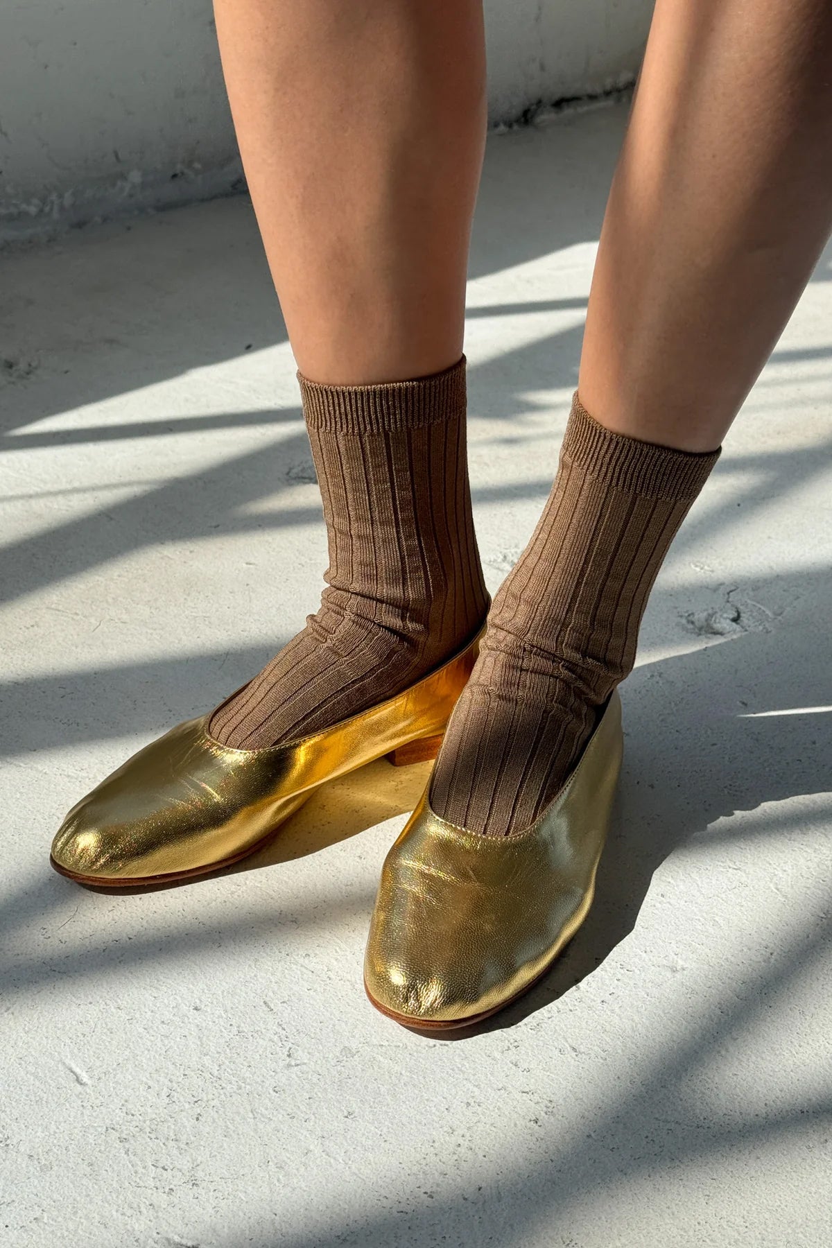 Le Bon Shoppe Her Socks MC Cotton // Dark Tan
