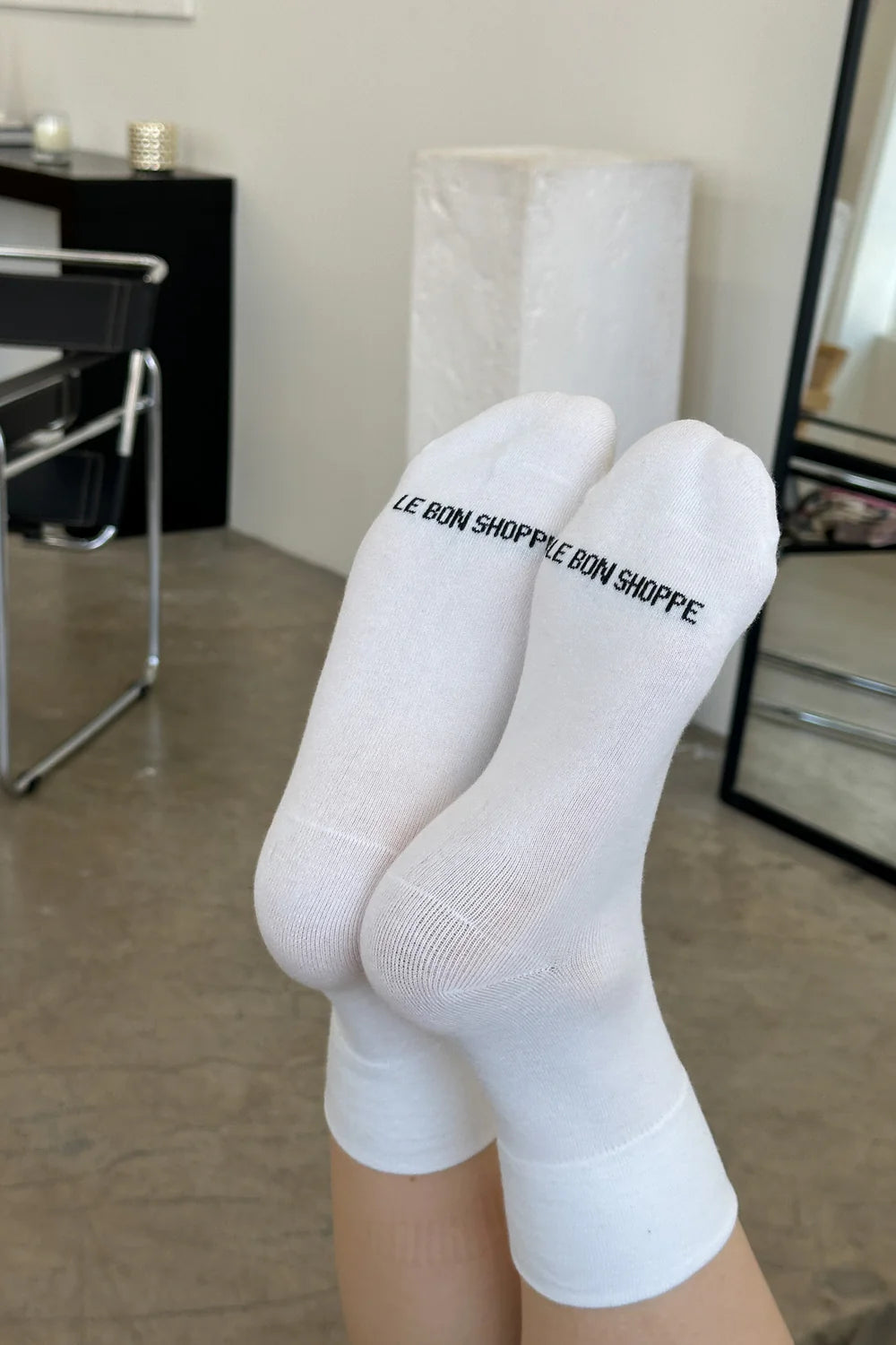 Le Bon Shoppe Sneaker Socks // Classic White