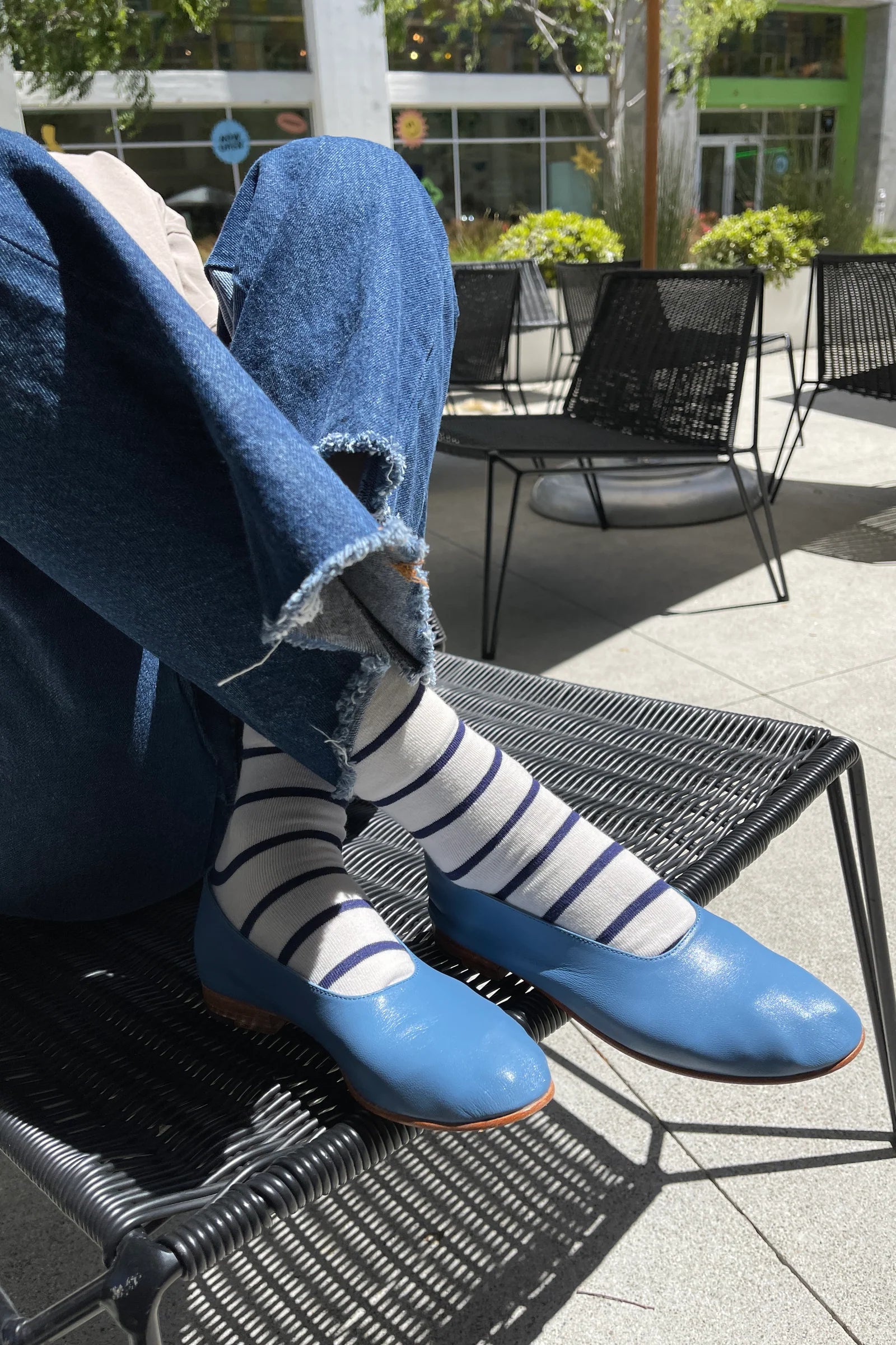 Le Bon Shoppe Wally Socks // Breton Stripe