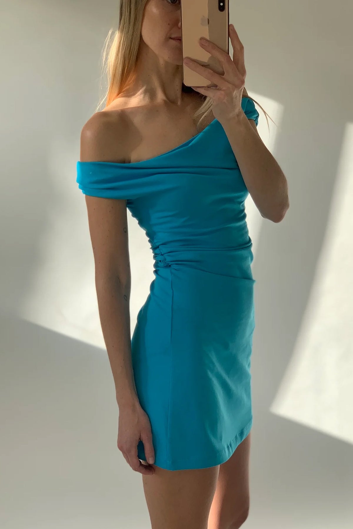 Dominique Healy Vera Mini Dress // Turquoise