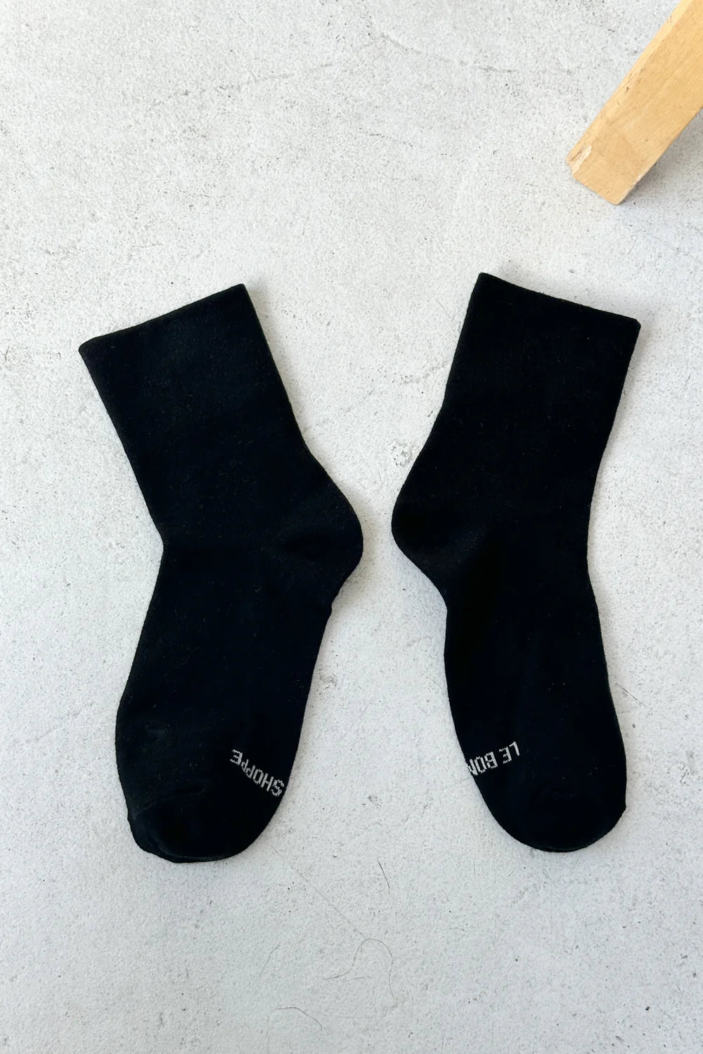 Le Bon Shoppe Sneaker Socks // True Black