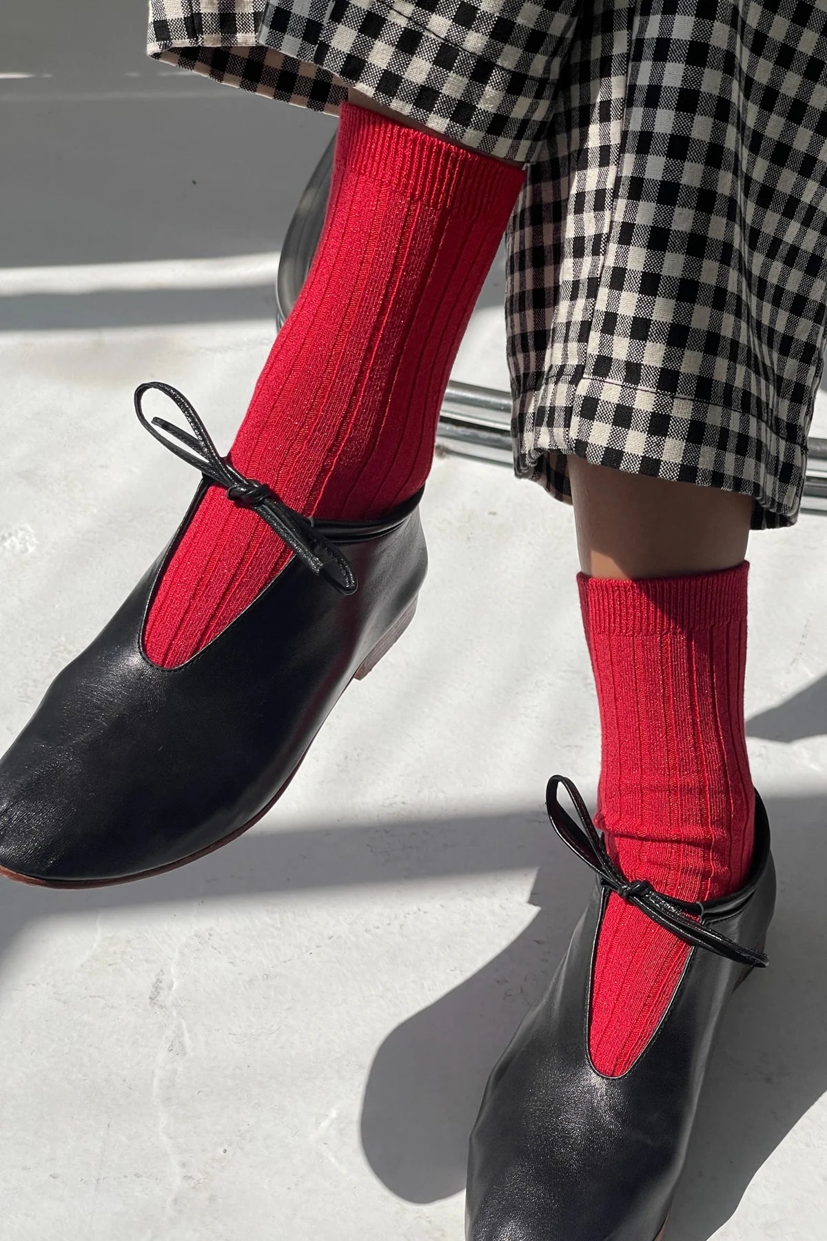 Le Bon Shoppe Her Socks Modal Lurex // Ruby Glitter