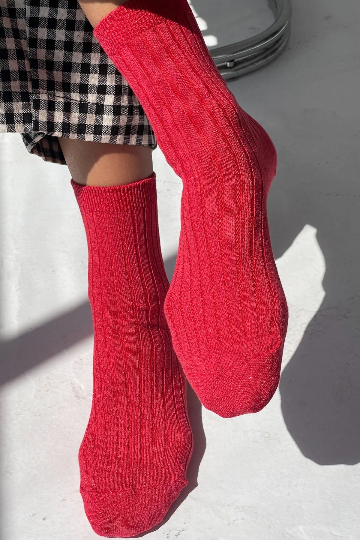 Le Bon Shoppe Her Socks Modal Lurex // Ruby Glitter