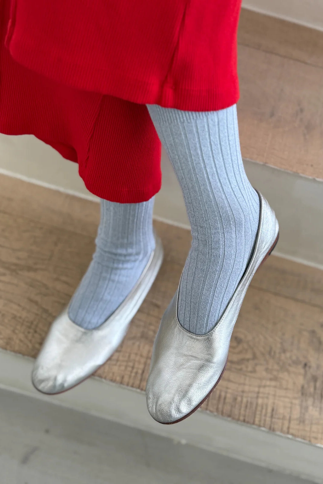 Le Bon Shoppe Her Socks Modal Lurex // Morning Mist