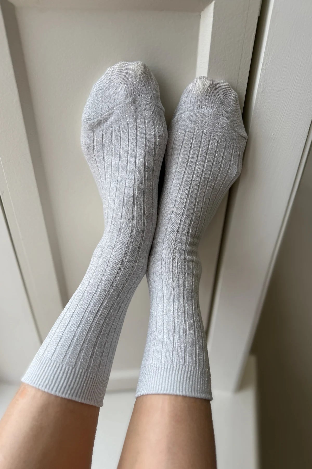 Le Bon Shoppe Her Socks Modal Lurex //  Snow White