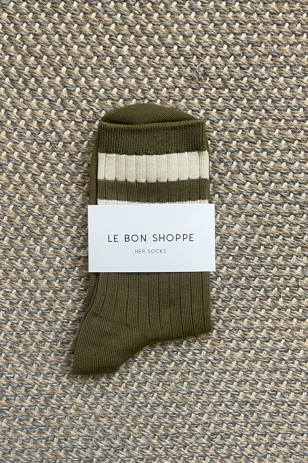 Le Bon Shoppe Her Varsity Socks // Fern