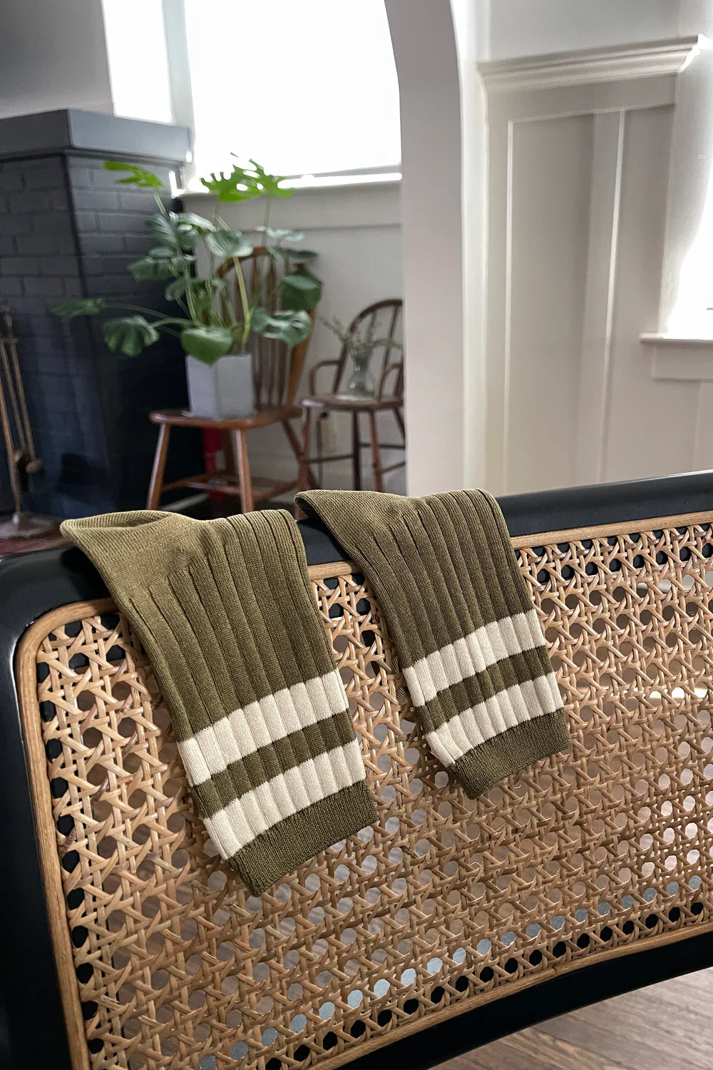 Le Bon Shoppe Her Varsity Socks // Fern
