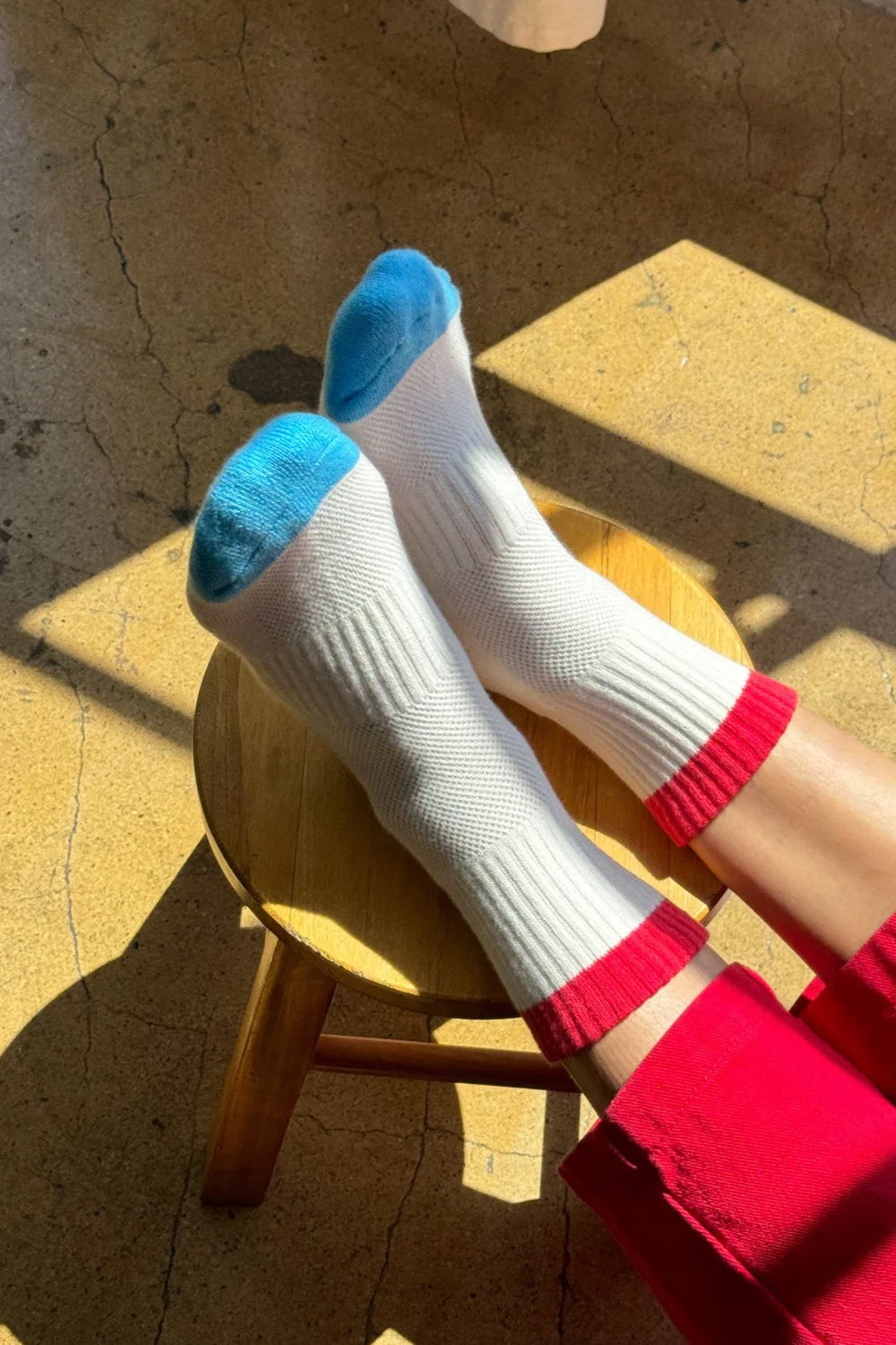 Le Bon Shoppe Girlfriend Socks //  Blue, Red