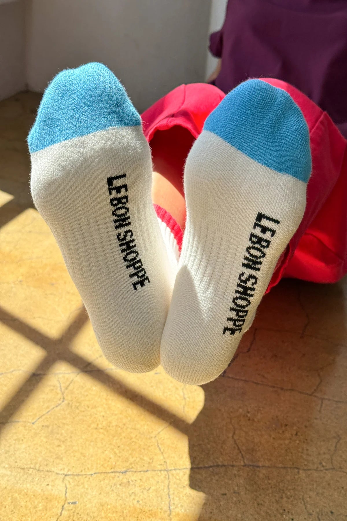 Le Bon Shoppe Girlfriend Socks //  Blue, Red