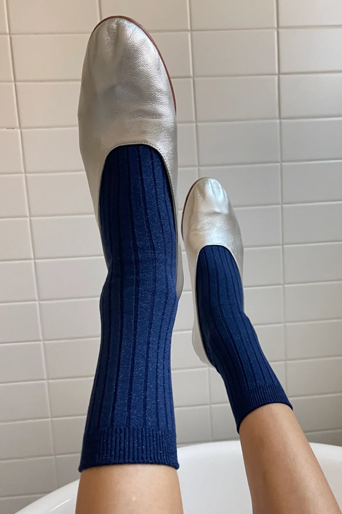 Le Bon Shoppe Her Socks Modal Lurex // Sapphire Glitter