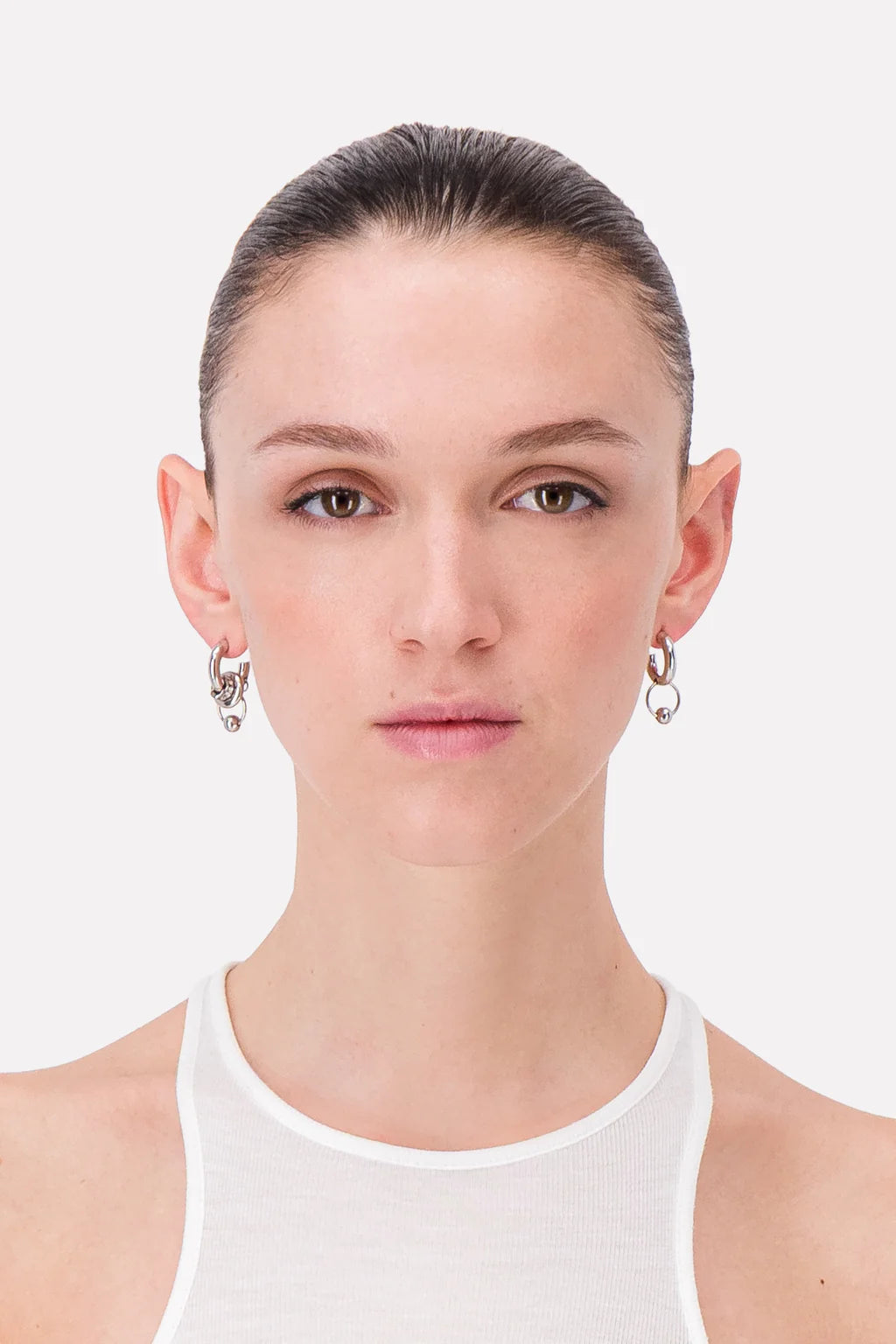 Justine Clenquet Isa Earrings // Silver