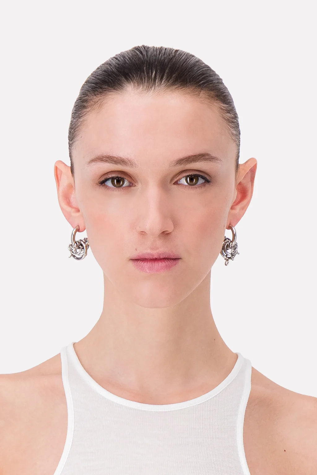 Justine Clenquet  Jay Earrings // Silver