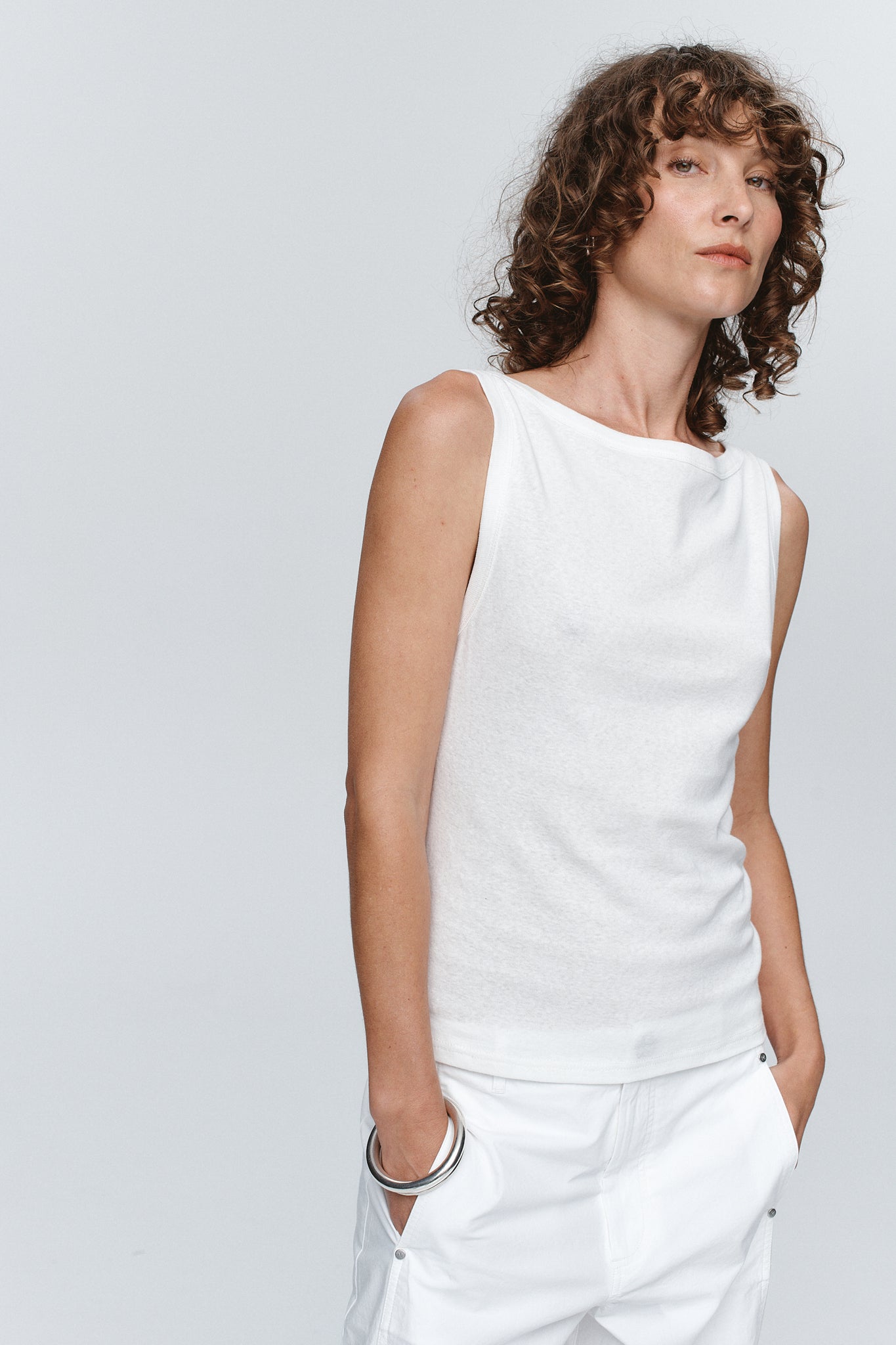 Marle Jill Singlet // Ivory