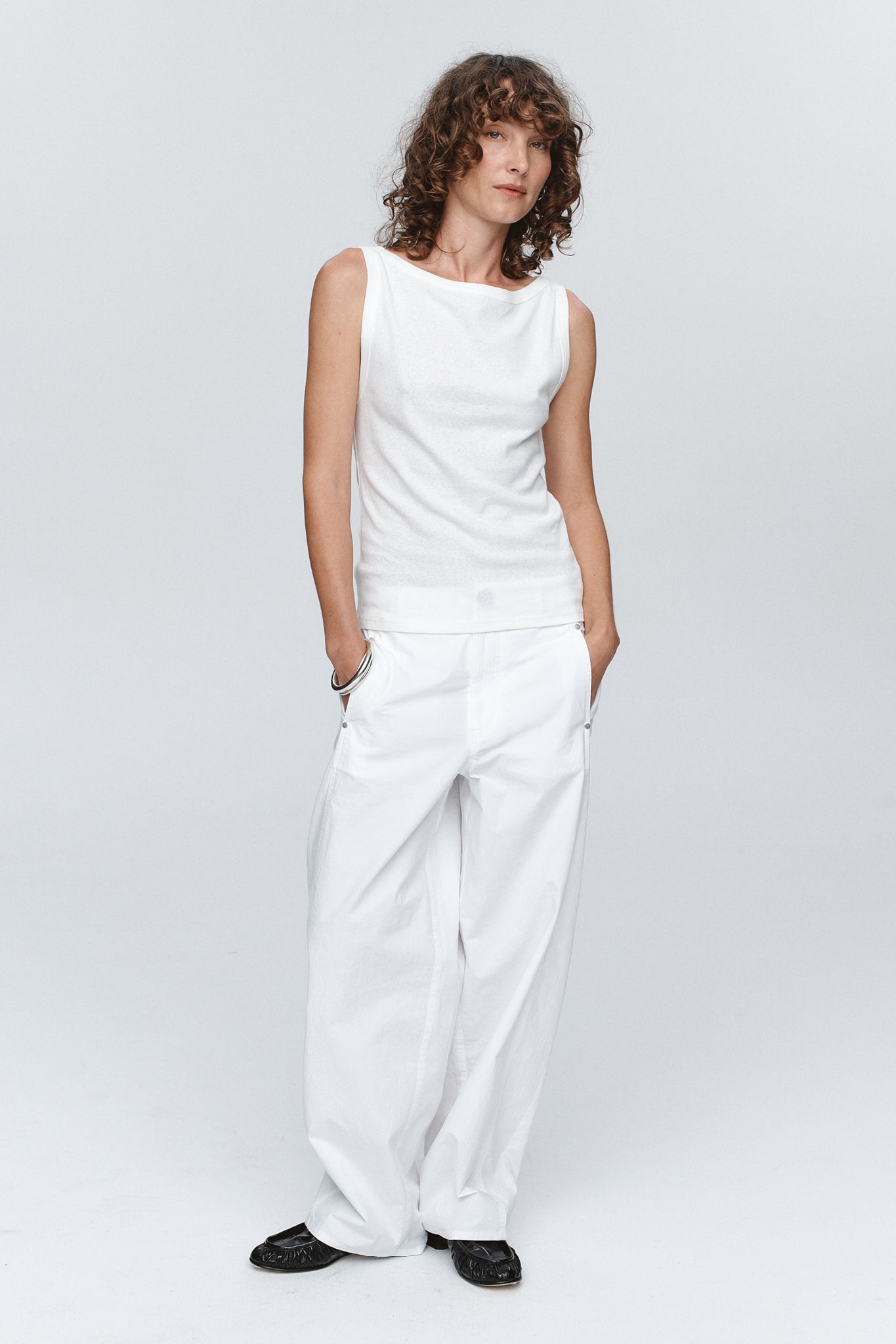 Marle Jill Singlet // Ivory