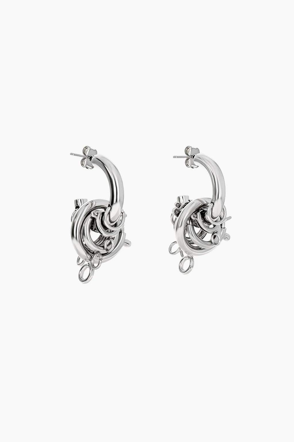 Justine Clenquet  Jay Earrings // Silver