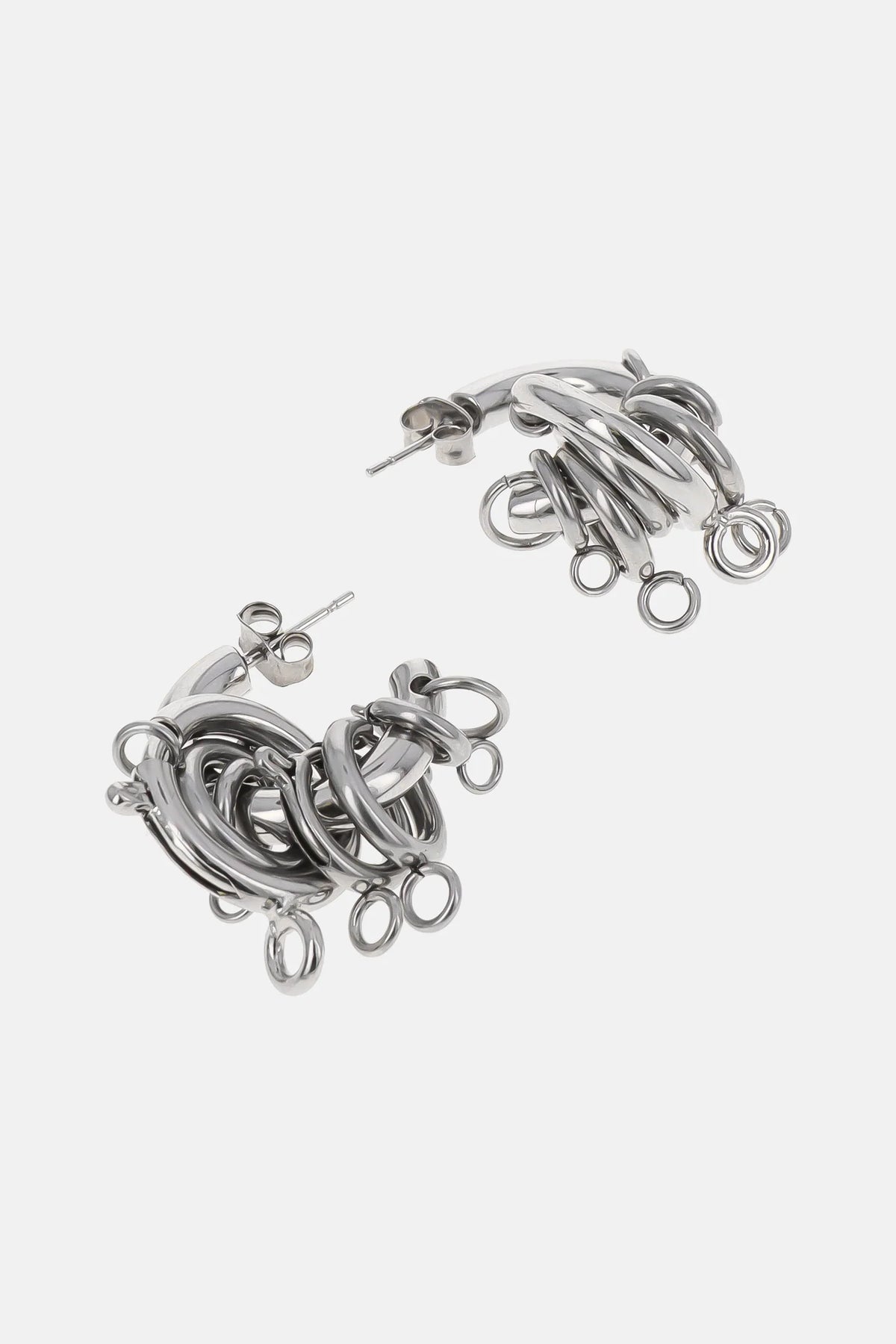 Justine Clenquet  Jay Earrings // Silver
