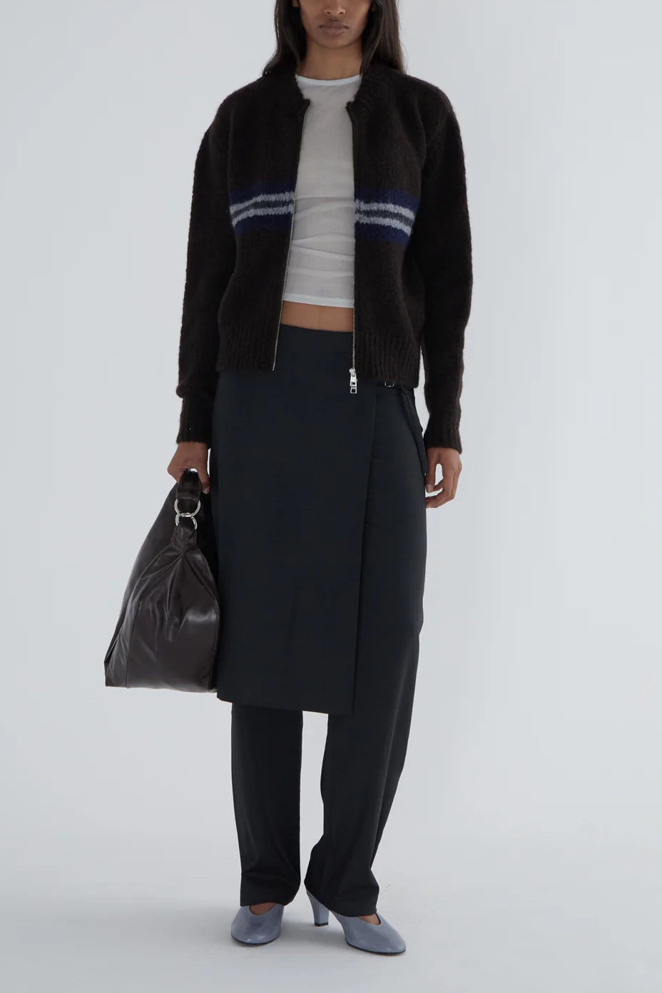 Paloma Wool Penalti Zip Knit // Brown