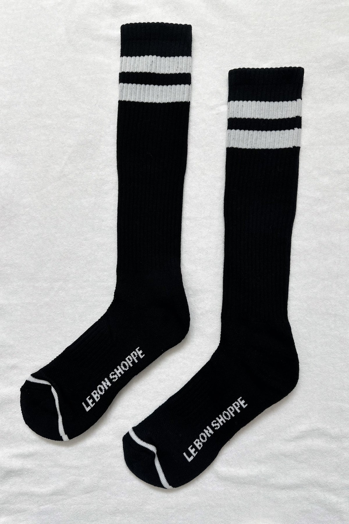 Le Bon Shoppe Knee High Boyfriend Socks // Black