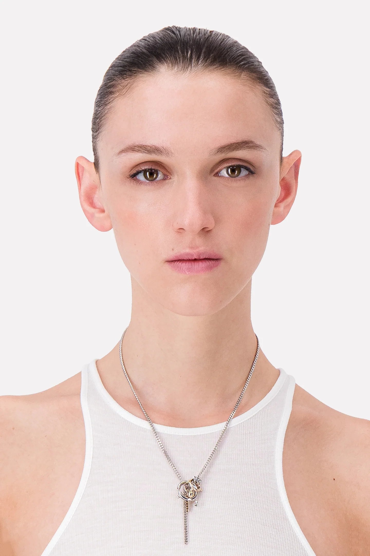 Justine Clenquet Kris Necklace // Silver & Gold