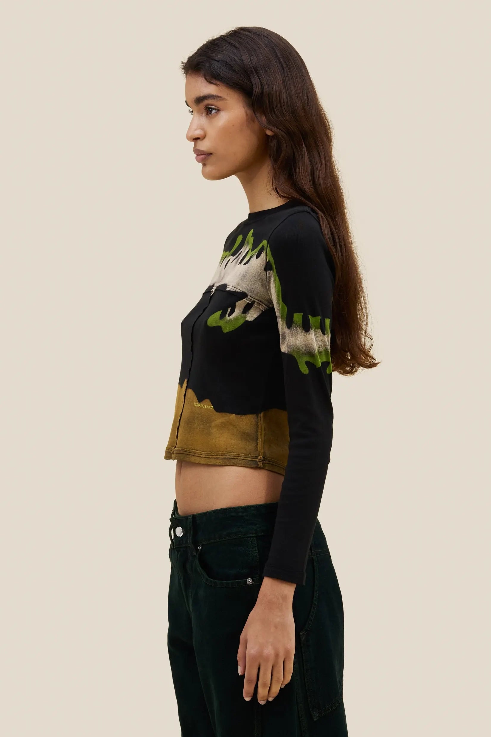 Eckhaus Latta Lapped Baby Crewneck // Kelp