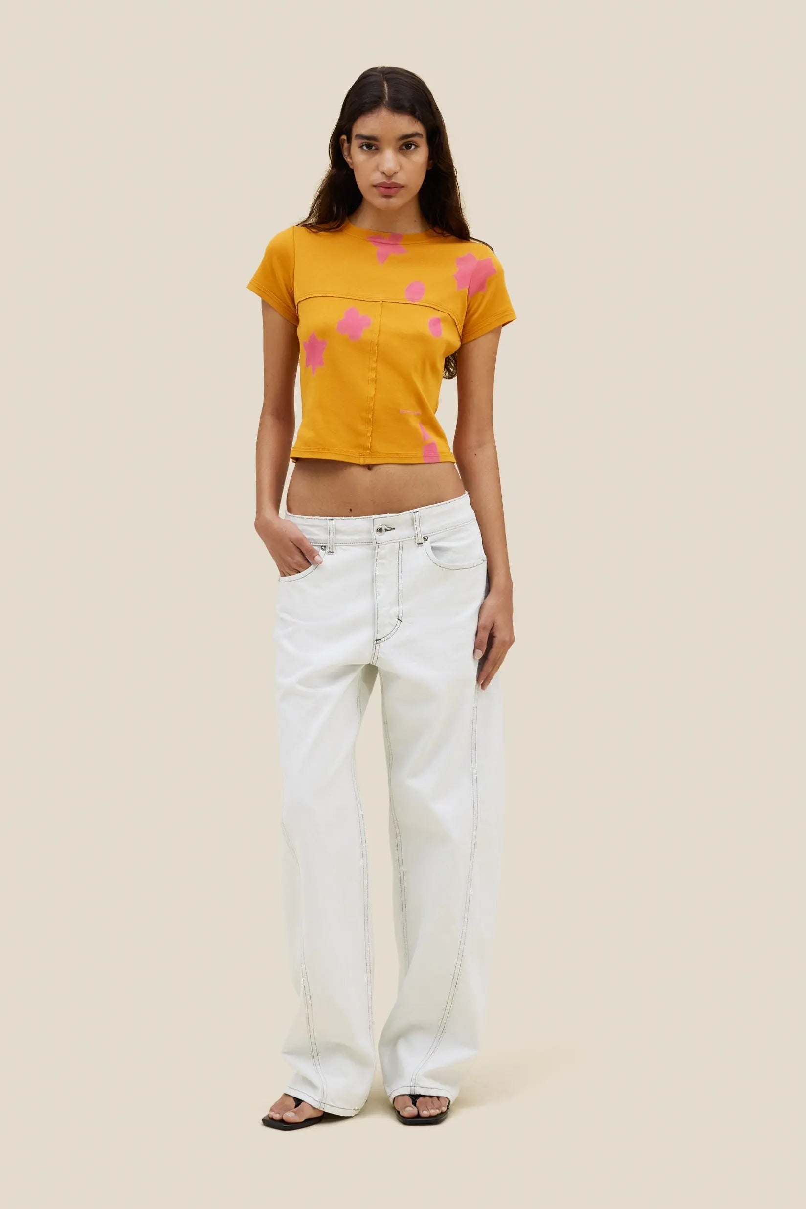 Eckhaus Latta Lapped Baby Tee // Pop