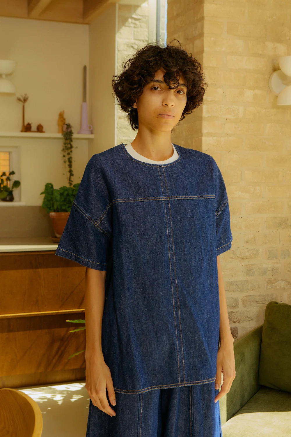 L.F. Markey Bose Top // Denim Chambray