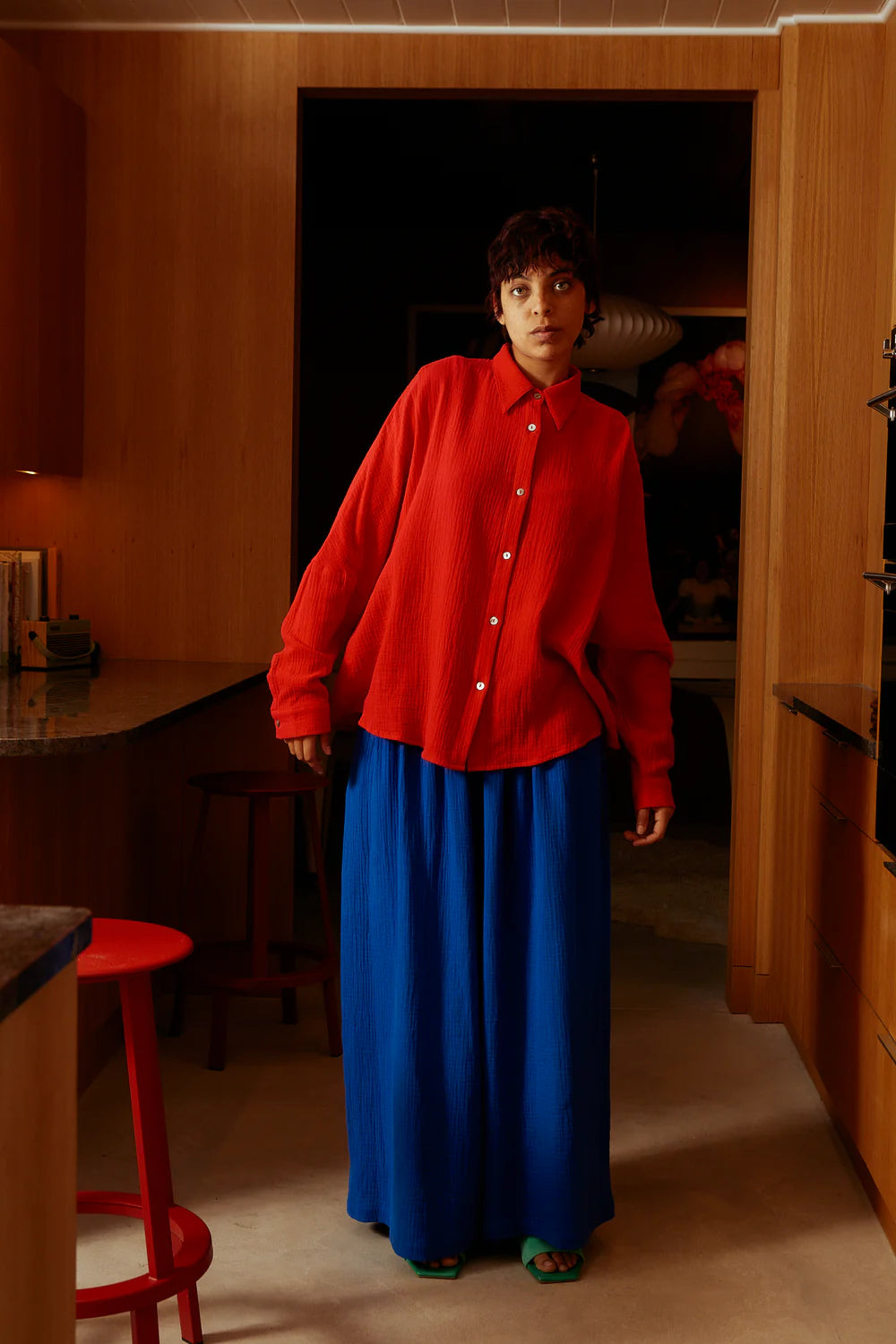 L.F. Markey Sylvan Shirt // Red