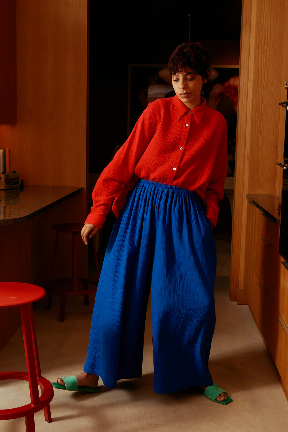 L.F. Markey Sylvan Shirt // Red