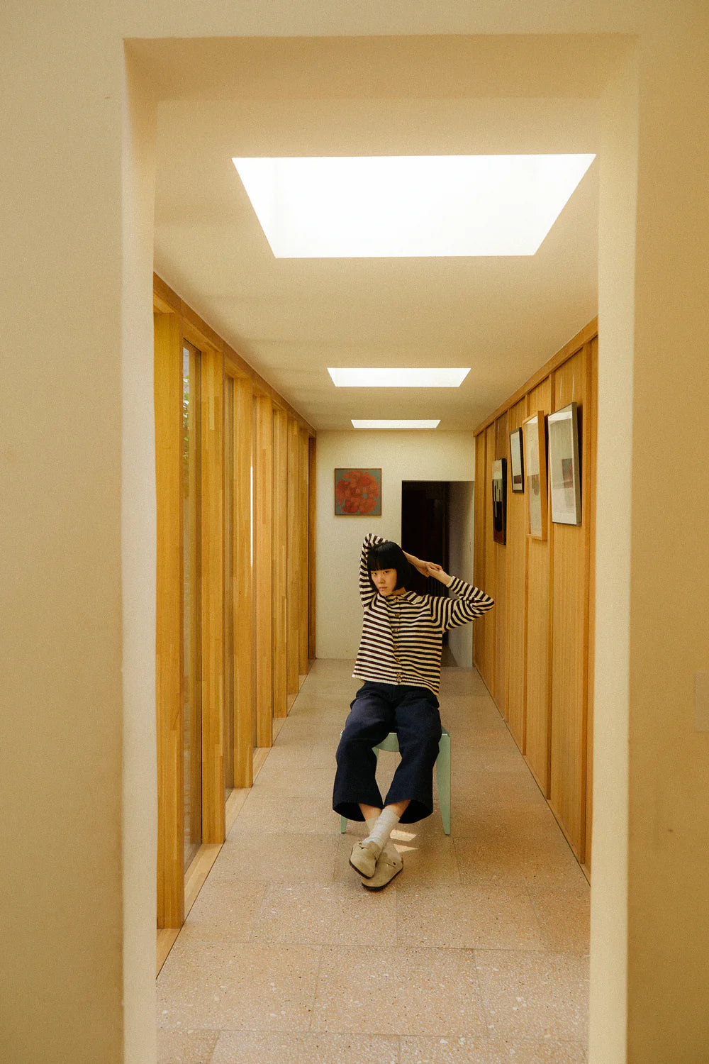 L.F. Markey Lytton Cardigan // Espresso Stripe