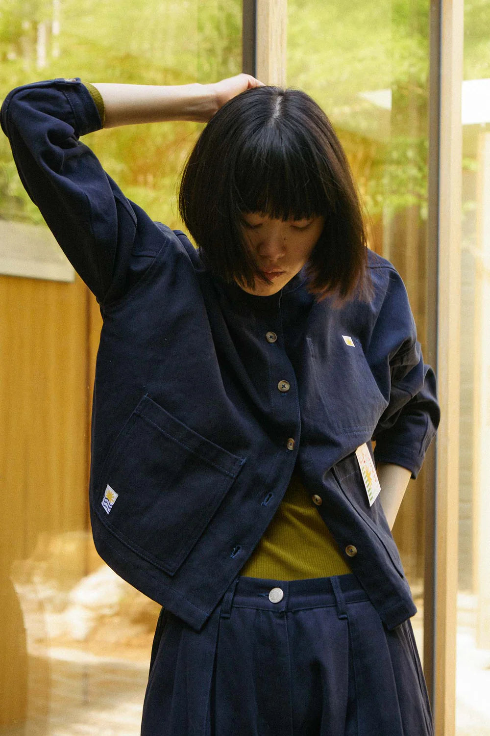 L.F. Markey Wide Chore Coat // Ink Blue